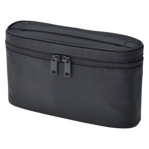 無印良品 ナイロン手付ポーチ・薄型 黒・約12.5×20.5×6cm 良品計画
