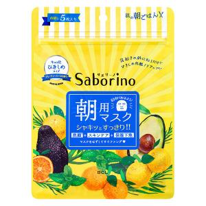 Saborino サボリーノ 目ざまシート 5枚入 朝用フェイスマスク 顔パック オールインワン BCLカンパニー