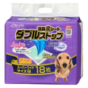 ダブルストップ クリーンワン ペットシーツ スーパーワイド 厚型 18枚
