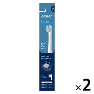 オムロン 音波式電動歯ブラシ用 ダブルメリットブラシ ( 1本入*2