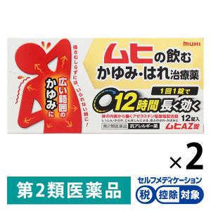 レトロ⭐︎ 薬籠　蔵に眠っていた一品 LOHACO - ムヒAZ錠 12錠 2箱セット 池田模範堂 ☆控除☆ かゆみ