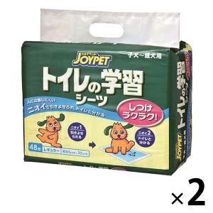 ジョイペット トイレの学習シーツ レギュラー 国産 48枚 2袋｜LOHACO by ASKUL