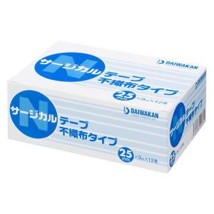 大和漢　ダイワカンサージカルテープ不織布　25mm×9m　4012590　1セット（12巻入×2箱）｜LOHACO by アスクル