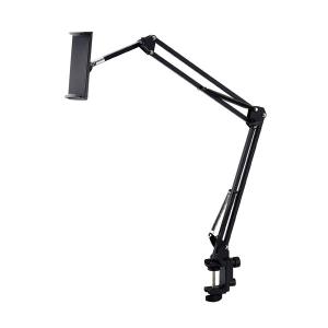 タブレット スマホスタンド 長さ86cm フレキシブルアーム 角度調節可 ブラック TB-DSZARMBEDBK エレコム 1個｜LOHACO by アスクル