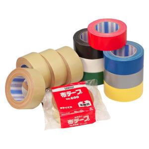【ガムテープ】 布テープ No.600 黒 幅50mm×長さ25m N60K03 積水化学工業 1セット（5巻：1巻×5）｜LOHACO by アスクル
