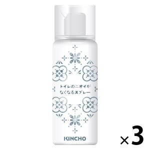 トイレのニオイがなくなるスプレー トイレ用 消臭スプレー 250回分 無香性 52ml 1セット（1本×3） 大日本除虫菊 限定｜LOHACO by アスクル