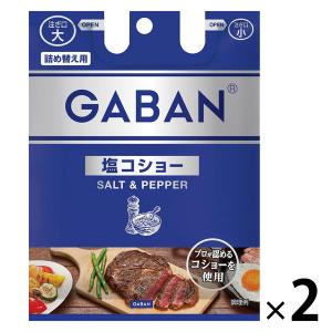 GABAN（ギャバン）塩コショー 90g 袋入り 1セット（1袋×2） ハウス食品｜LOHACO by アスクル