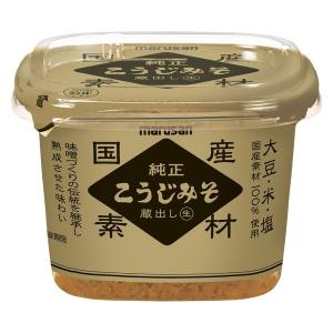 国産純正こうじみそ 蔵出し生 〈大豆・米・塩 国産素材100％使用〉 500g 1個 マルサンアイ 味噌｜LOHACO by アスクル