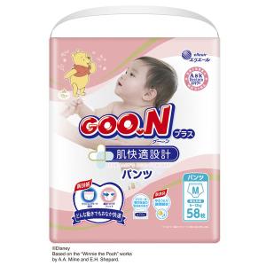 グーンプラス おむつ パンツ 肌快適設計 M（6〜12kg） 1パック（58枚入） 大王製紙