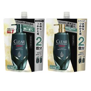 セット品 CLEAR（クリアフォーメン）スカルプ シャンプー＆コンディショナー トータルケア 特大 詰め替え 各560g ユニリーバ