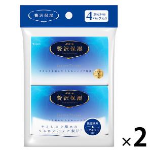 大王製紙　エリエール贅沢保湿(ポケット)１４Ｗ４Ｐ　1セット（2パック）｜LOHACO by アスクル