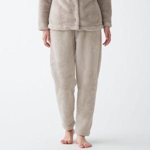 無印良品 ボアフリース ロングパンツ 婦人 S〜M グレィッシュブラウン 良品計画
