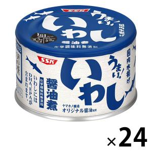 缶詰 うまい！ 鰯・いわし醤油煮 国内水揚げ 化学調味料無添加 150g 1セット（1缶×24）清水食品｜LOHACO by アスクル