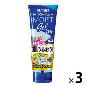 ハイシェーブ モイストジェル 230g 3個 保湿・髭剃り後・ノンメントール フェザー安全剃刀｜LOHACO by アスクル