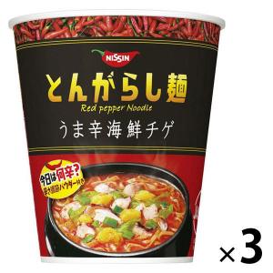 日清食品 日清のとんがらし麺 うま辛海鮮チゲ 3食