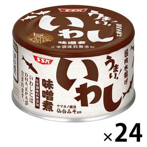 缶詰 うまい！ 鰯・いわし味噌煮 国内水揚げ 化学調味料無添加 150g 1セット（1缶×24）清水食品｜LOHACO by アスクル