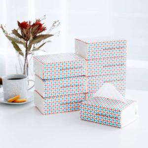 復活特別価格 ティッシュペーパー 200組 オリジナルソフトパックティッシュ ミニ（PEFC認証紙） 1パック（8個入） アスクル オリジナル