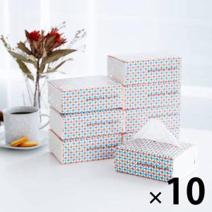 復活特別価格 ティッシュペーパー 200組 オリジナルソフトパックティッシュ ミニ（PEFC認証紙）（8個×10パック） アスクル オリジナル