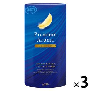 トイレの消臭力 ＰｒｅｍｉｕｍＡｒｏｍａ プレミアムアロマ 消臭剤 芳香剤 トイレ 置き型 クラシックセオリー 400mL 1セット（3個） エステー