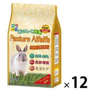 ラビットフード パスチャー アルファルファ 400g 12袋 ハイペット