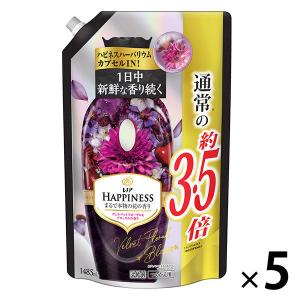 【アウトレット】レノアハピネス ヴェルベットフローラル＆ブロッサム 詰め替え 超特大1485mL 1セット（5個入） 柔軟剤 P＆G