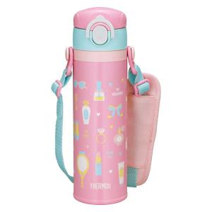 サーモス（THERMOS） 水筒 真空断熱キッズケータイマグ 500ml ピンク JOI-500 P 1個