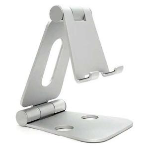 アーキサイト スマホスタンド 折りたたみ/〜10インチまで対応/DOUBLE SWING-STAND/シルバー AS-WSBM-SL 1個の商品画像