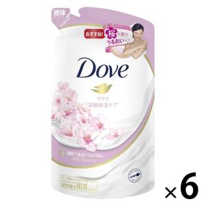 ダヴ（Dove） ボディウォッシュ（ボディソープ） サクラ 詰め替え 360g 6個 ユニリーバ