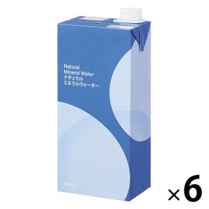 【水・ミネラルウォーター】【紙パック】 ナチュラルミネラルウォーター 1L 1箱（6本入）  オリジナル