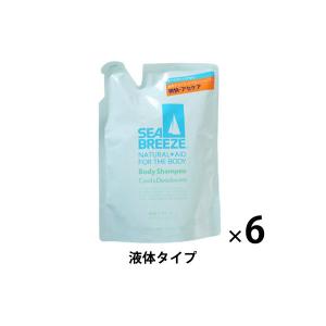 シーブリーズ ボディシャンプー クール＆デオドラント 詰め替え用 400mL 1セット（6個） ファイントゥデイ【液体タイプ】｜LOHACO by ASKUL