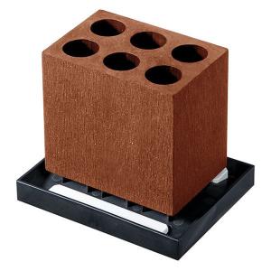 karari（カラリ） 珪藻土 アンブレラスタンド 6本ストレート ブラウン 傘立て 1個 アネスティカンパニーの商品画像