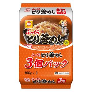 パックごはん 3食 ふっくらとり釜めし（3食入）× 1個 東洋水産 米加工品 包装米飯｜LOHACO by ASKUL