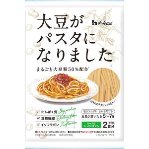 大豆がパスタになりました 200g（100g×2食） 1袋 まるごと大豆粉50％配合 半生リングイネタイプ ハウス食品