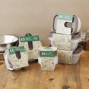 【LOHACO限定・お得セット】 保存容器 電子レンジ対応 アソート21個セット（角型 ミニ・S・M・L 丸型SS・S） ロハコ  オリジナル