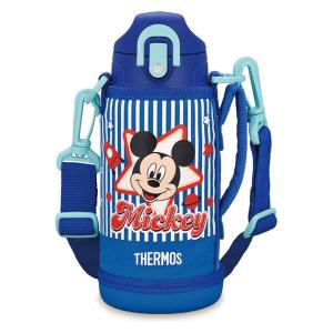 【アウトレット】サーモス 水筒 真空断熱2ウェイボトル　ミッキー　FHO-601WFDS BL 1個　魔法瓶　保冷　保温