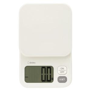 ドリテック デジタルスケール「エクレ」2kg ホワイト KSー740WT キッチンスケール 1個｜LOHACO by アスクル