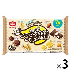午後のつまみ種 7種アソート 95g 6袋入 3個 亀田製菓 おかき おつまみ 小袋 大容量 食べきりサイズ｜LOHACO by アスクル