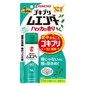 ゴキブリ ムエンダー 家中駆除 40プッシュ（最大60畳） 無煙 ハッカの香り 1本 KINCHO キンチョー