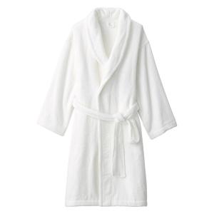 無印良品 ふっくらパイルバスローブ 男女兼用ＳーＭ オフ白 良品計画の商品画像