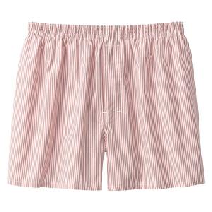 【メンズ】 無印良品 紳士 綿ブロード 前開き トランクス 紳士Ｌ 赤ストライプ 良品計画の商品画像