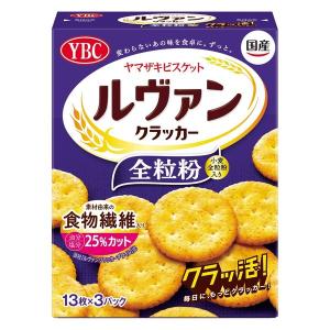 ビスケット 小分け 食べきりサイズ ルヴァン クラッカー 全粒粉 Sサイズ 13枚入×3パック  1個 ヤマザキビスケット｜LOHACO by アスクル