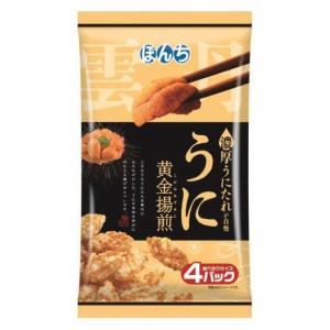 あられ せんべい 小袋 小分け 食べきりサイズ うに黄金揚煎 4パック入 64g 1袋 ぼんち｜LOHACO by アスクル