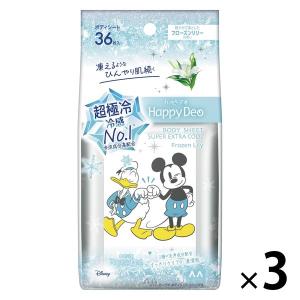 マンダム ハッピーデオ ボディシート 超極冷 クール フローズンリリーの香 36枚入り 3個｜LOHACO by アスクル