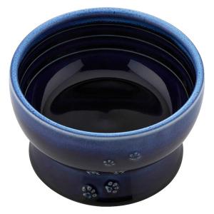 【アウトレット】ハッピーダイニング 脚付ウォーターボウル 日本製 ブルー 1個 猫壱 新入荷｜LOHACO by アスクル