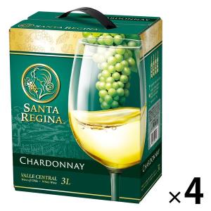 チリ　サンタレジーナ シャルドネ 3L バッグインボックス 白ワイン　辛口　1セット（1本×4）　日本酒類販売　3000ml｜LOHACO by アスクル