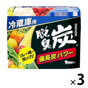 脱臭炭 冷蔵庫用 脱臭剤 置き型 キムチ・ニンニク臭にも効く 1セット（1個×3）エステー｜LOHACO by アスクル