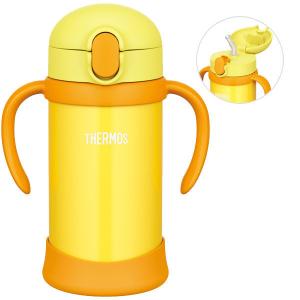 【アウトレット】サーモス　THERMOS　水筒　まほうびんのベビーストロー　マグ　350ml　イエロー　1個　FHV-350　キッズ　子供