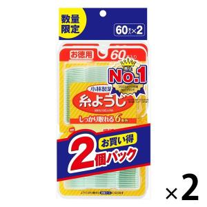 【数量限定】 小林製薬の糸ようじ フロス＆ピック デンタルフロス 1セット（60本入×2パック×2個） 小林製薬