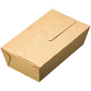 クラウンパッケージ フードボックス未晒し長角700ML2021 3194100016701 1袋(50枚入)｜LOHACO by アスクル