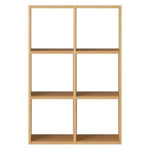 無印良品 スタッキングシェルフセット 3段×2列 オーク材 幅82×奥行28.5×高さ121cm 良品計画｜LOHACO by アスクル